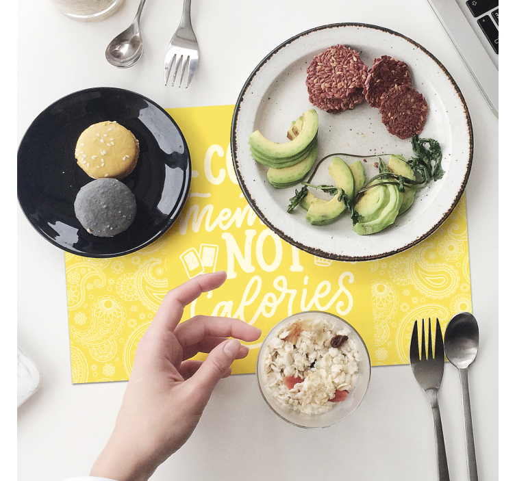 Placemat with quote count memories idea - TenStickers