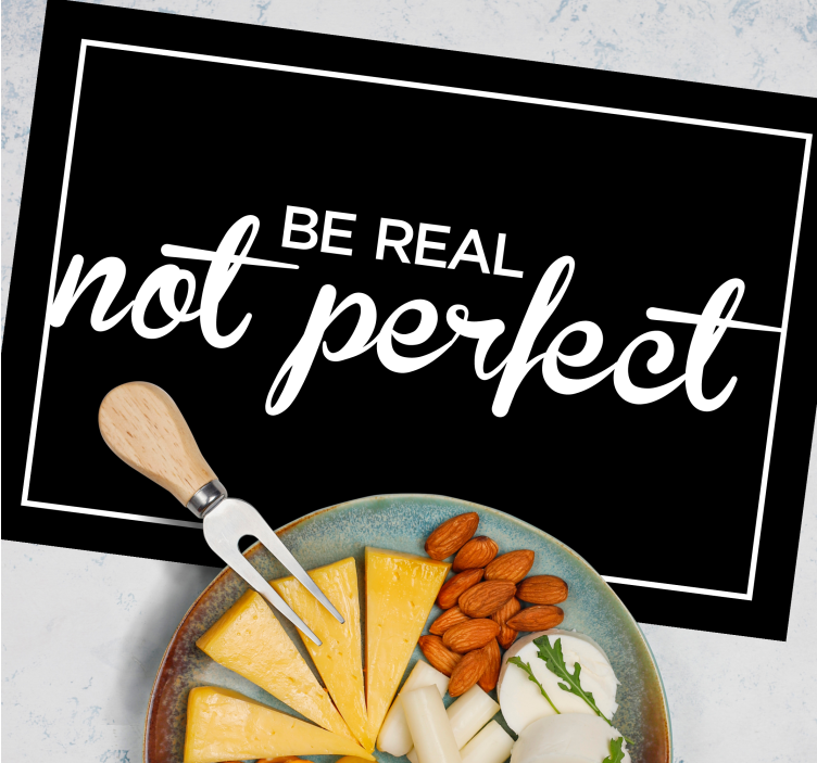 Placemat with quote genuine inspiration - TenStickers