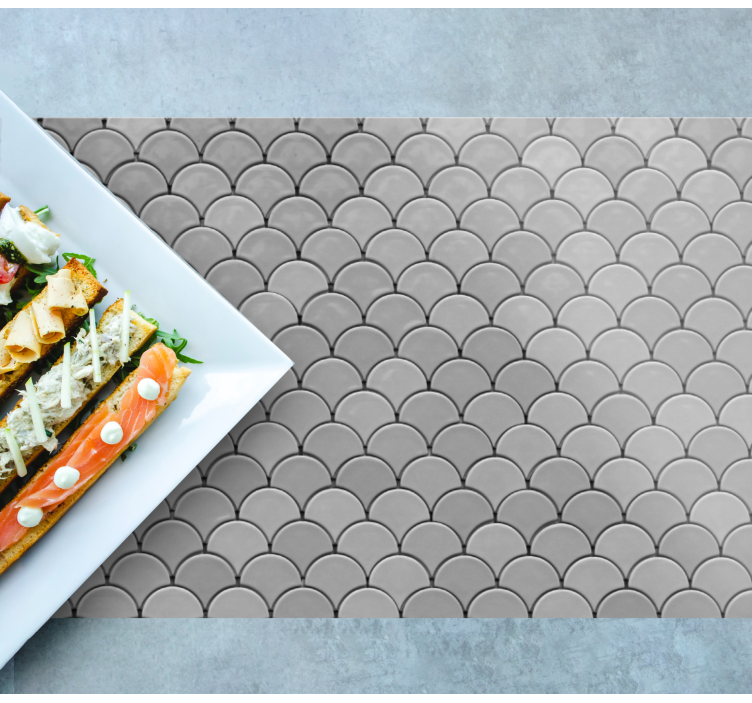 Placemat with scalloped pattern surface - TenStickers