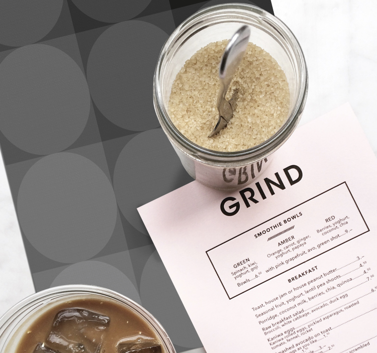 Placemat with subtle circular pattern - TenStickers