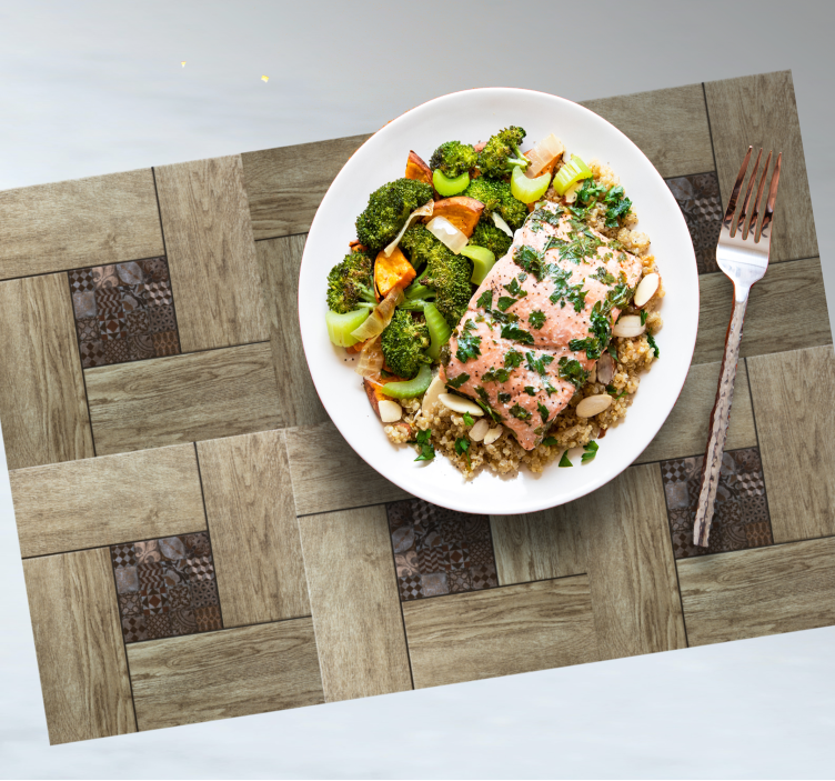 Placemat with wooden pattern surface - TenStickers