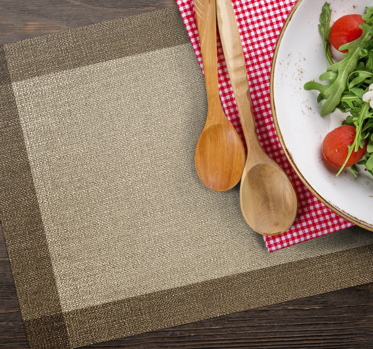 Sophisticated textured finish placemat - TenStickers