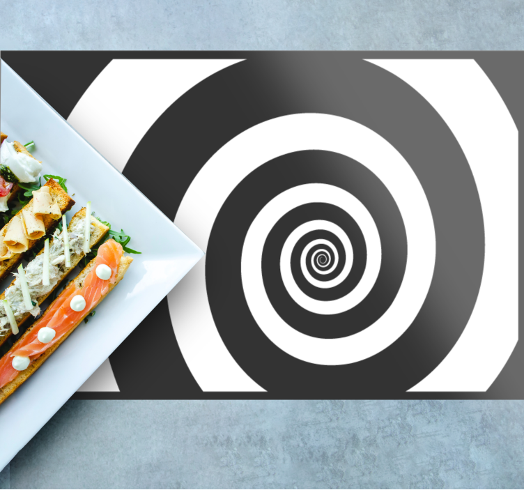 Spiral optical effect placemat - TenStickers