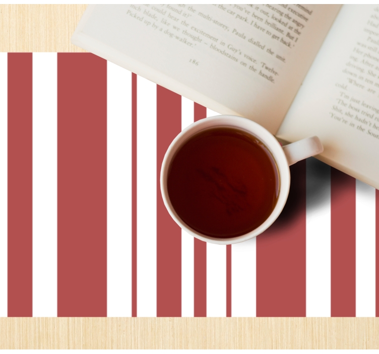 Striped color pattern placemat - TenStickers