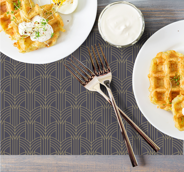 Stylish geometric placemat - TenStickers
