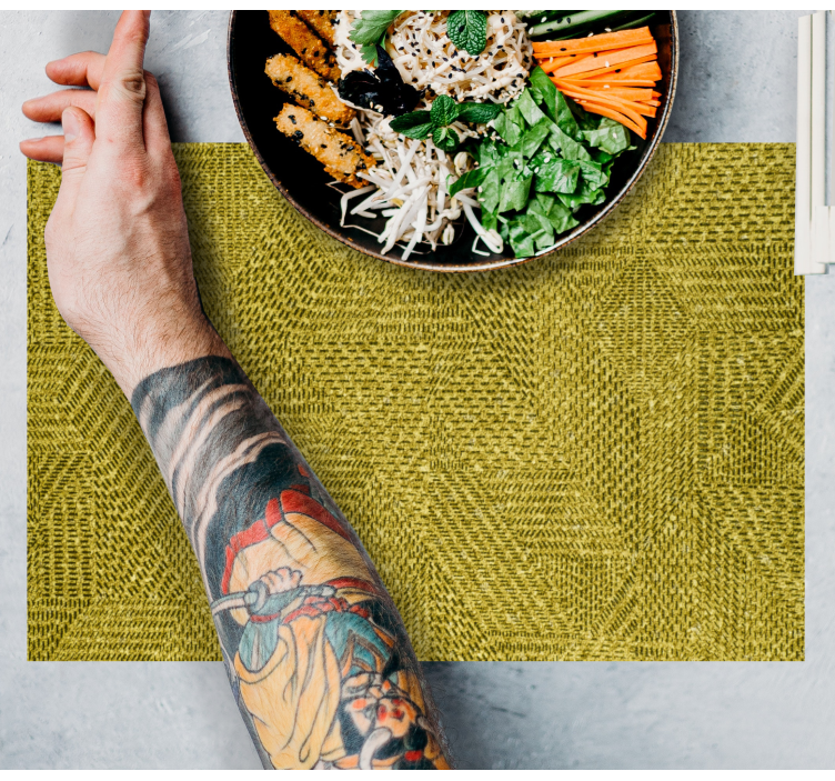Textured green surface placemat - TenStickers