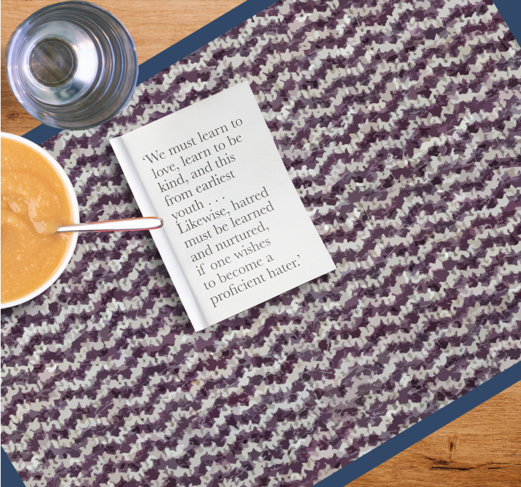 Textured purple surface placemat - TenStickers