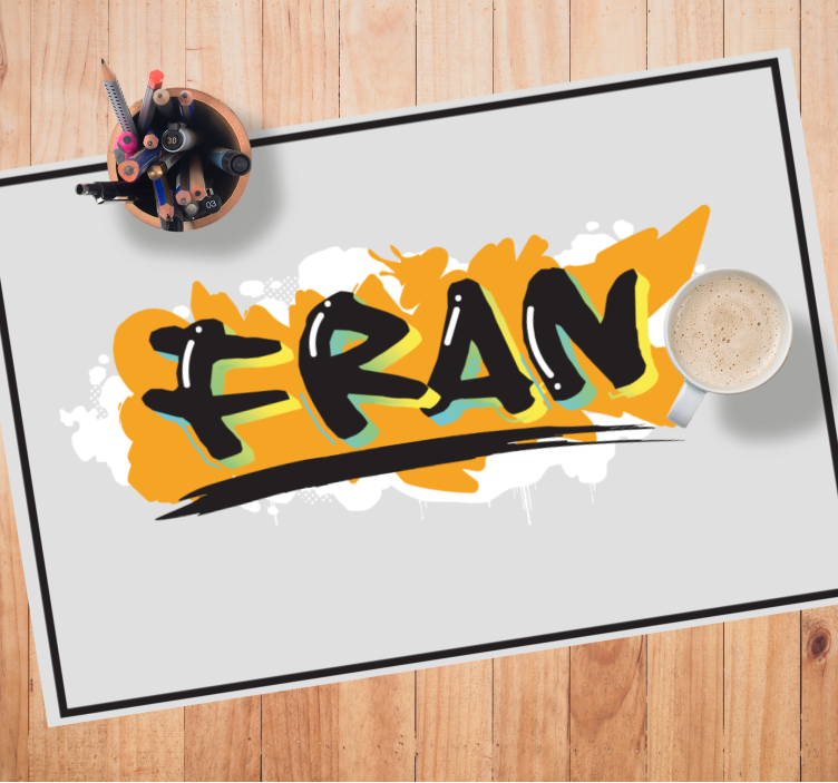 Urban style colorful graffiti placemats - TenStickers