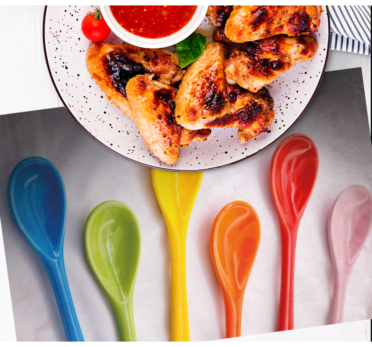 Vibrant kitchen utensils placemat for home - TenStickers