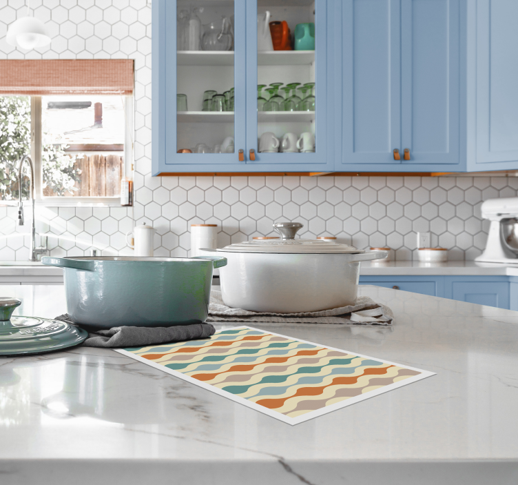 Wavy Color Pattern modern placemat - TenStickers
