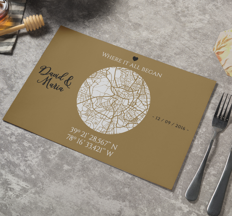 Where it all began original placemats - TenStickers