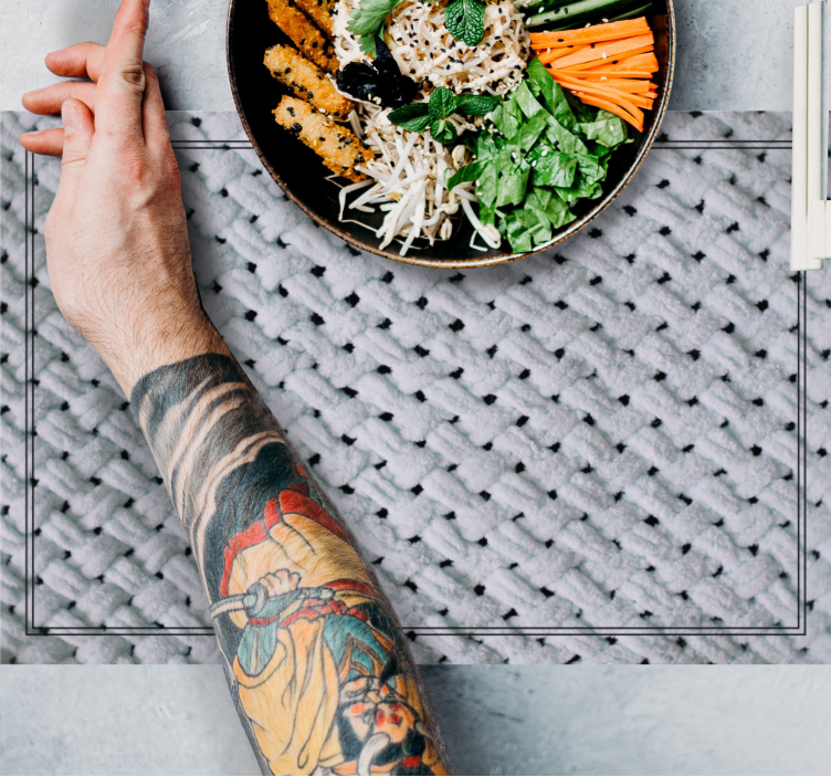 Woven pattern surface placemat - TenStickers