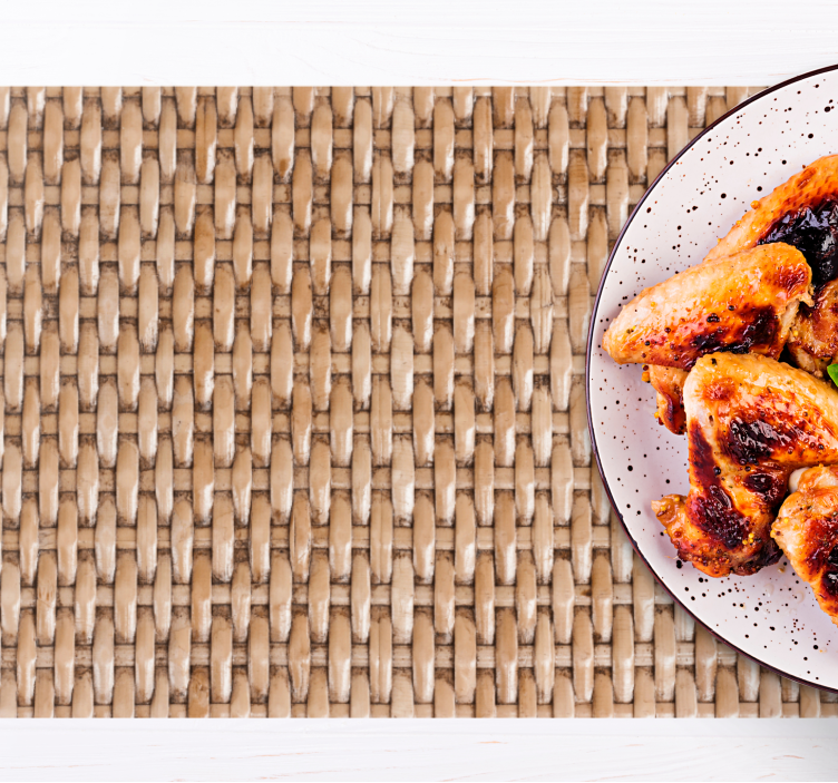 Woven textured surface placemat - TenStickers