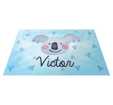 Children placemat cute koala face - TenStickers