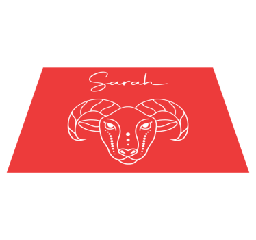 Customisable placemat with stylized ram illustration - TenStickers