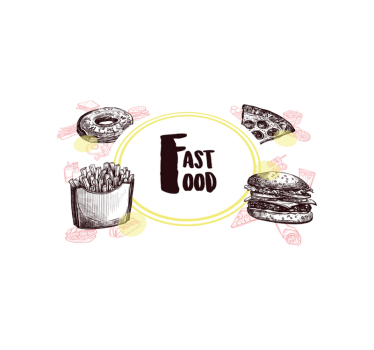 Original placemat fast food artwork - TenStickers