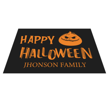 Halloween placemat family halloween wishes - TenStickers