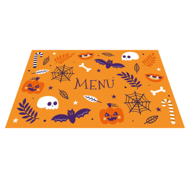 Funny Halloween design Halloween table mats - TenStickers