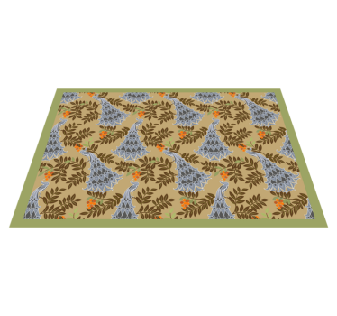 Customisable placemat floral motif table setting - TenStickers
