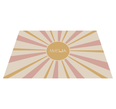 Customisable placemat sunburst centerpiece - TenStickers