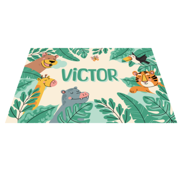 Safari customised children's table mat - TenStickers