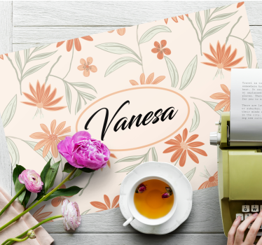 Customisable placemat custom botanical design - TenStickers