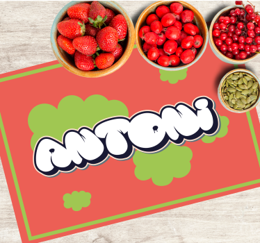 Customisable placemat personalized fun name - TenStickers