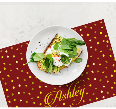 Customisable placemat starry personalized mat - TenStickers