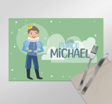 Little prince customised table mat for children  - TenStickers