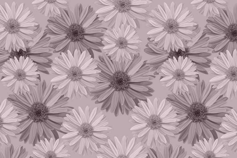 Floral plate pattern placemat - TenStickers