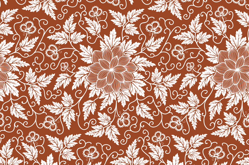 Floral print surface placemat - TenStickers