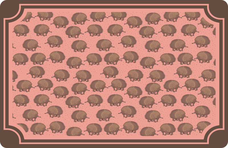 Original placemat with hedgehog pattern design - TenStickers