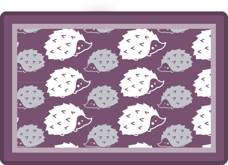 Original placemat with hedgehog texture surface - TenStickers