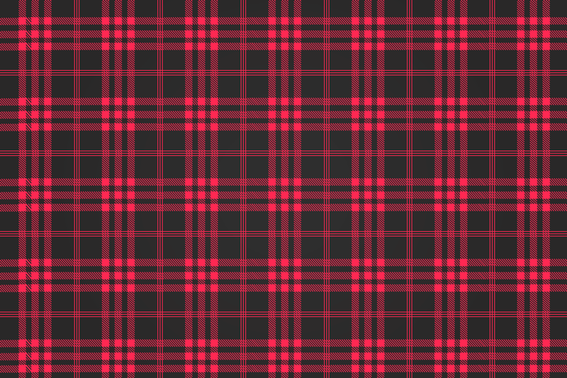 Plaid print surface placemat - TenStickers