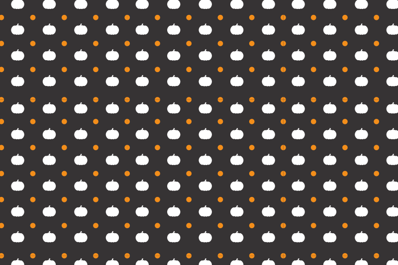 Halloween placemat with pumpkin patterned design - TenStickers