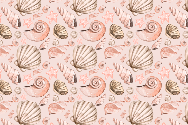 Original placemat with seashell pattern surface - TenStickers