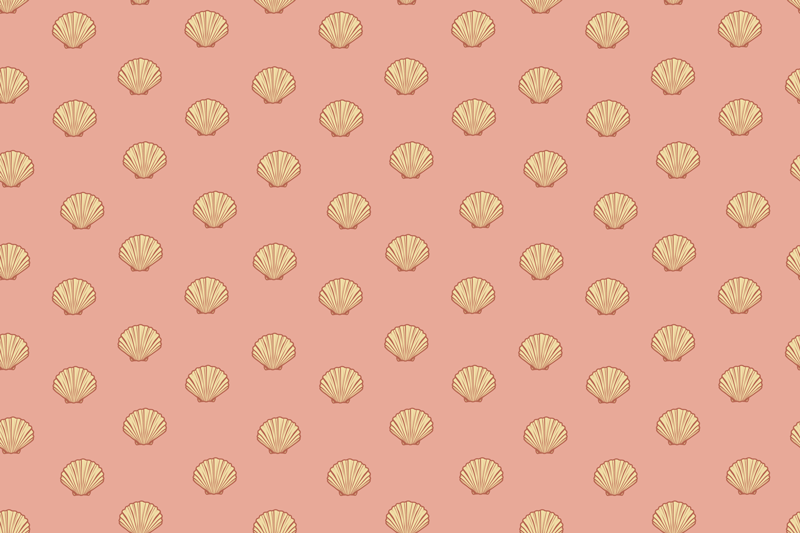 Original placemat shell design placemats - TenStickers