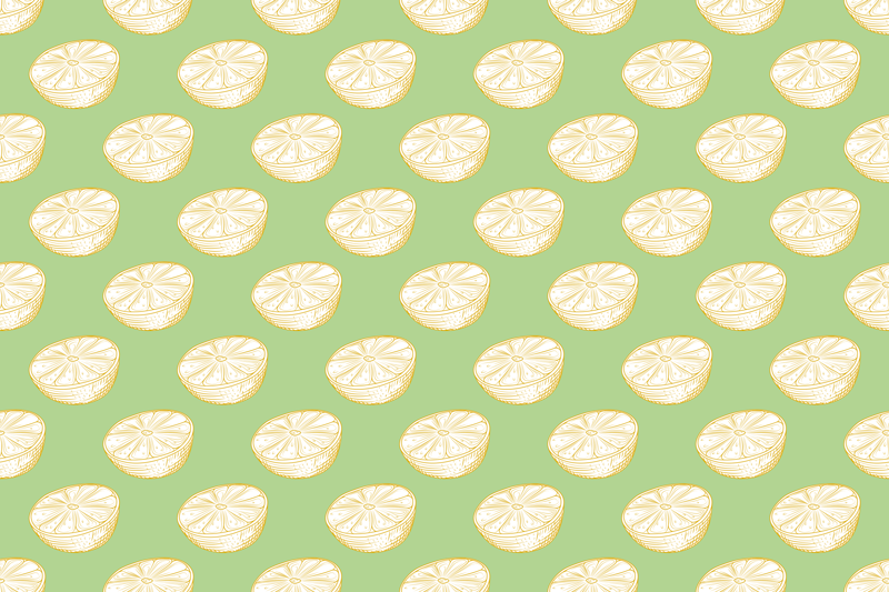 Modern placemat lime slice design - TenStickers