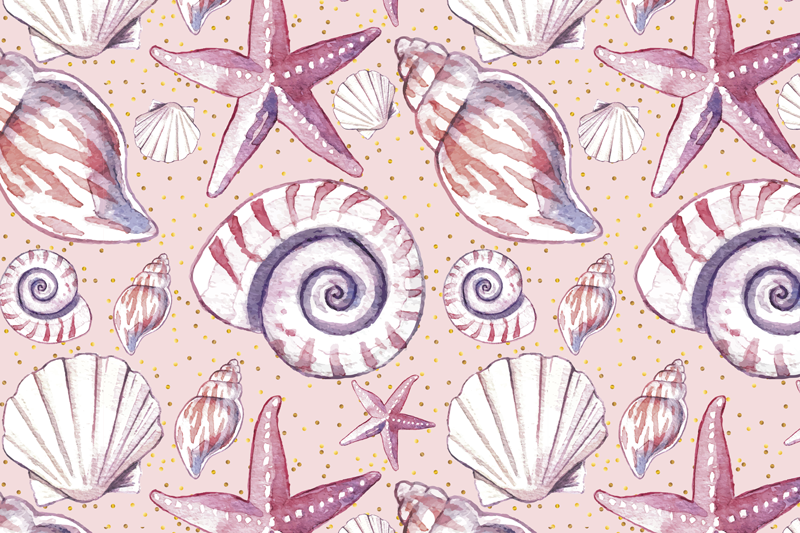 Shell print motif placemat - TenStickers