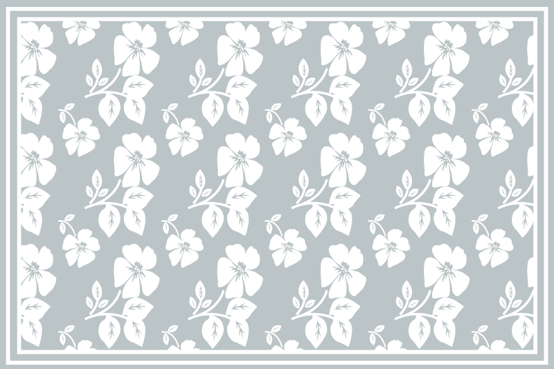 Floral patterned base placemat - TenStickers