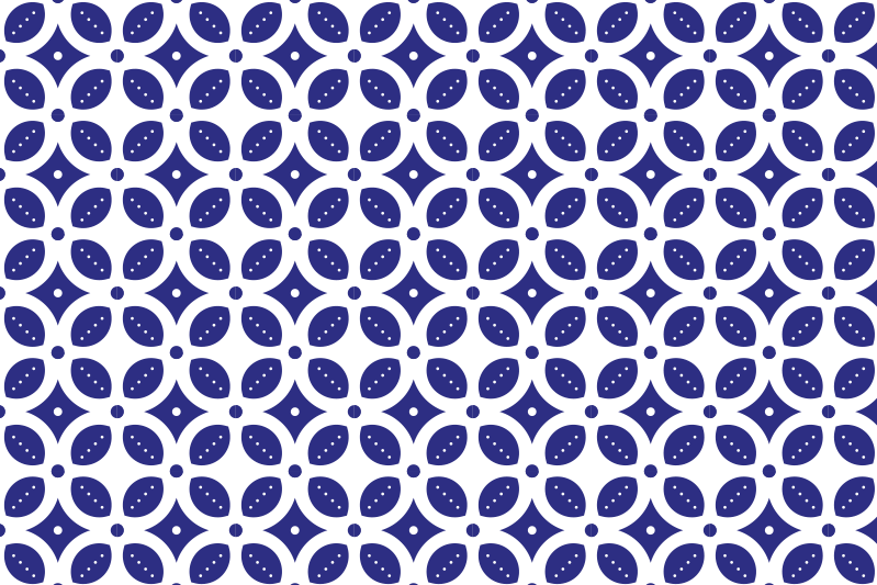 Geometric pattern overlay placemat - TenStickers