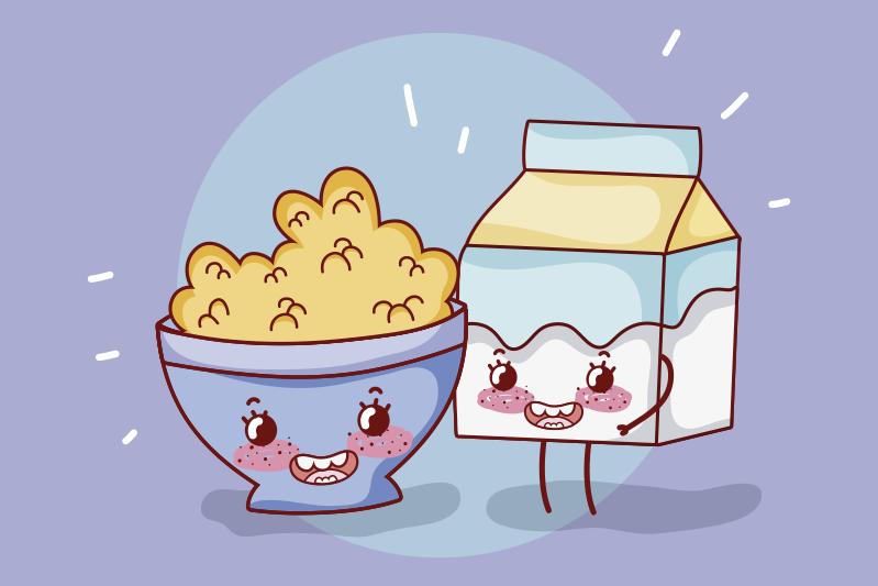 Children placemat happy snack friends - TenStickers