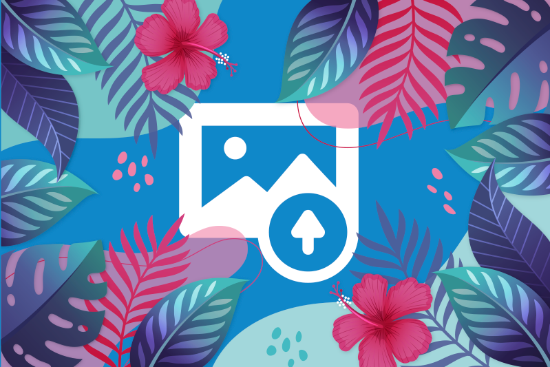 Original placemat in vibrant tropical leaves - TenStickers