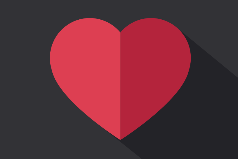 Original placemat heart shape design - TenStickers