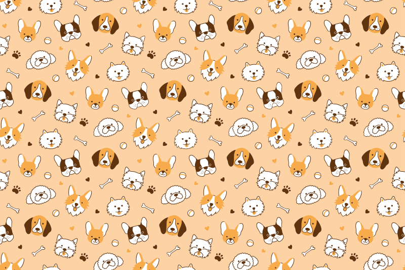 Children placemat with adorable animal faces - TenStickers