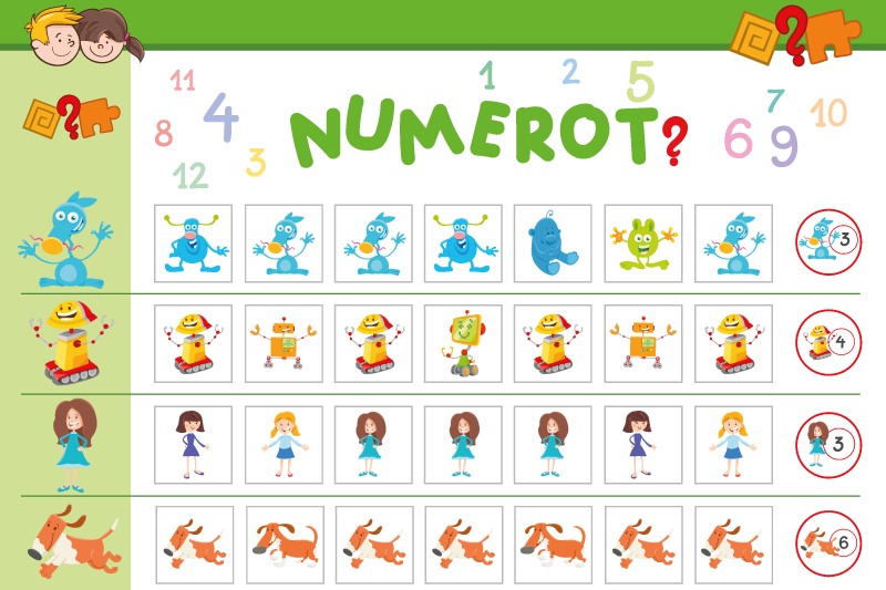 Children placemat colorful learning mat - TenStickers