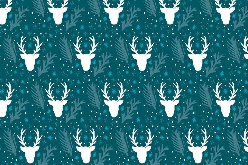 Christmas placemat for an elegant holiday table - TenStickers