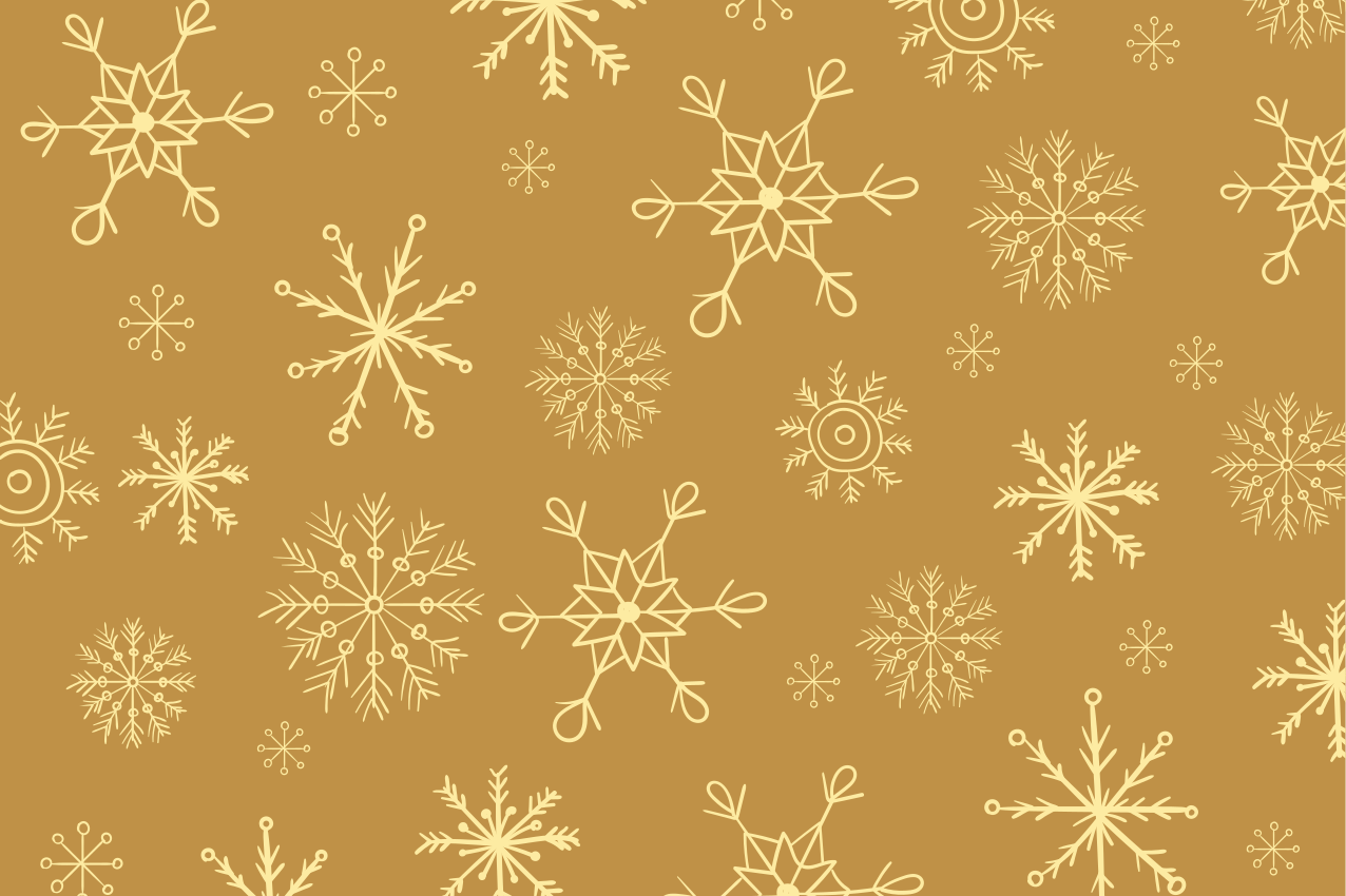 Christmas placemat with snowflake patterned design - TenStickers