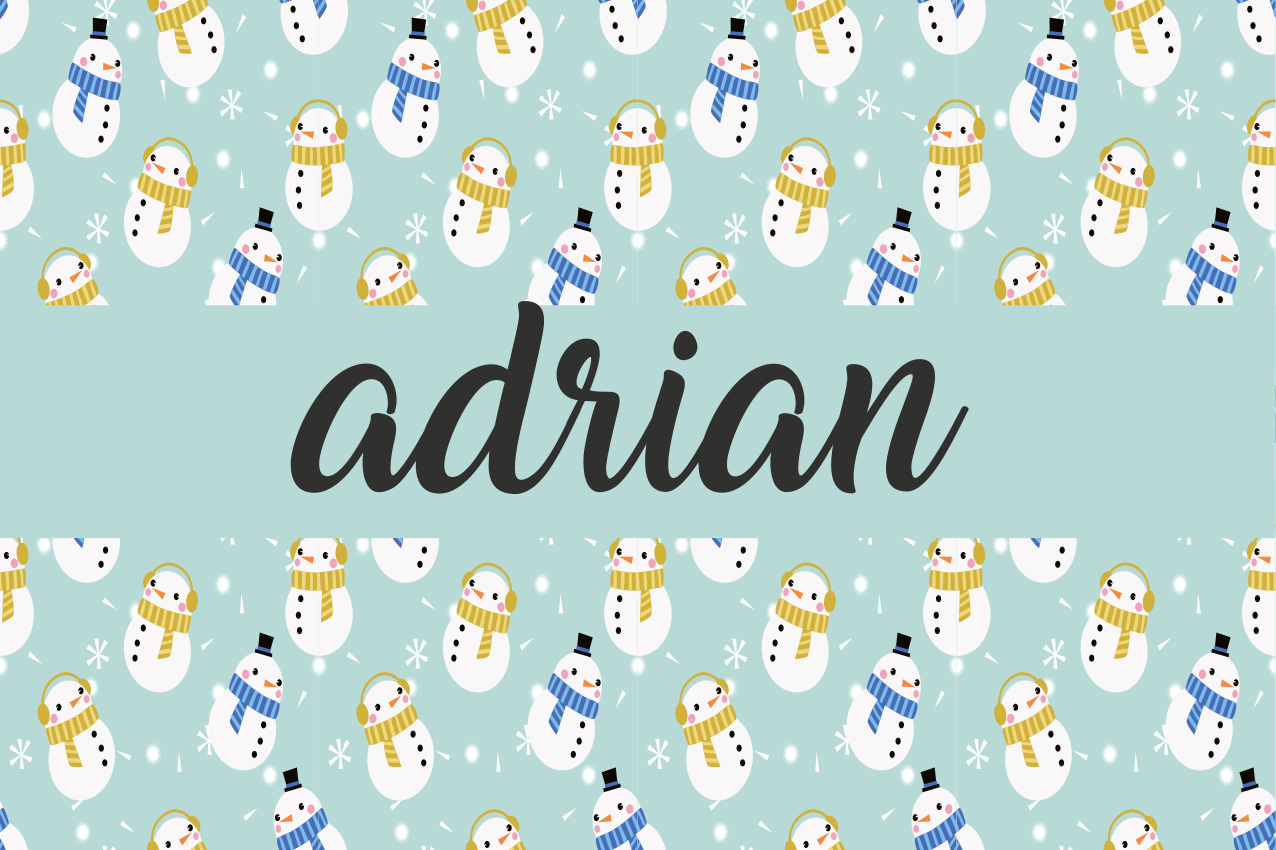 Christmas placemat snowman custom design - TenStickers