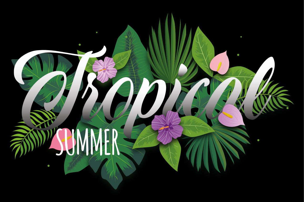 Original placemat tropical summer feel - TenStickers